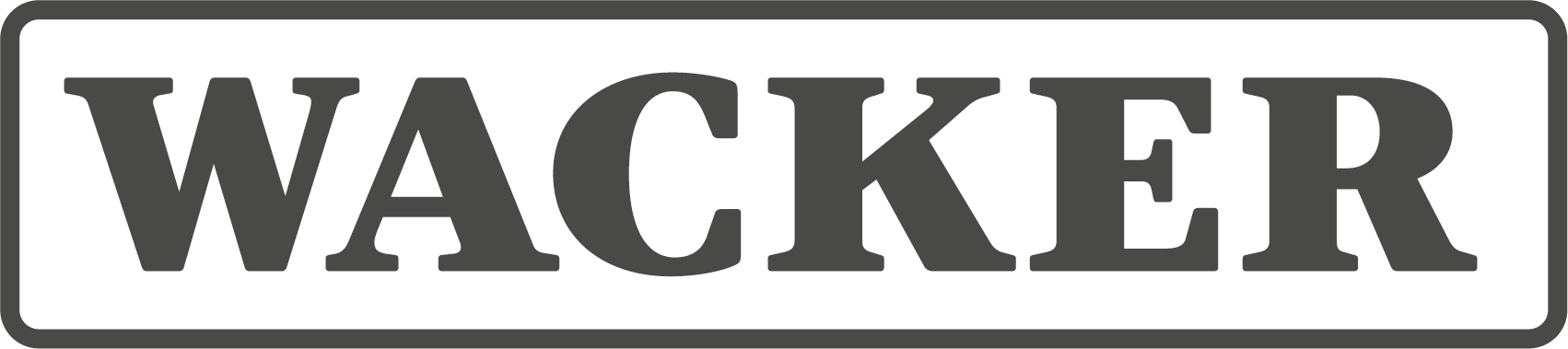 WACKER logo in grey letters