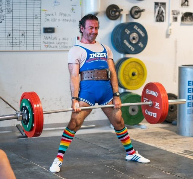 man is lifting weight, Loukas Tatidis